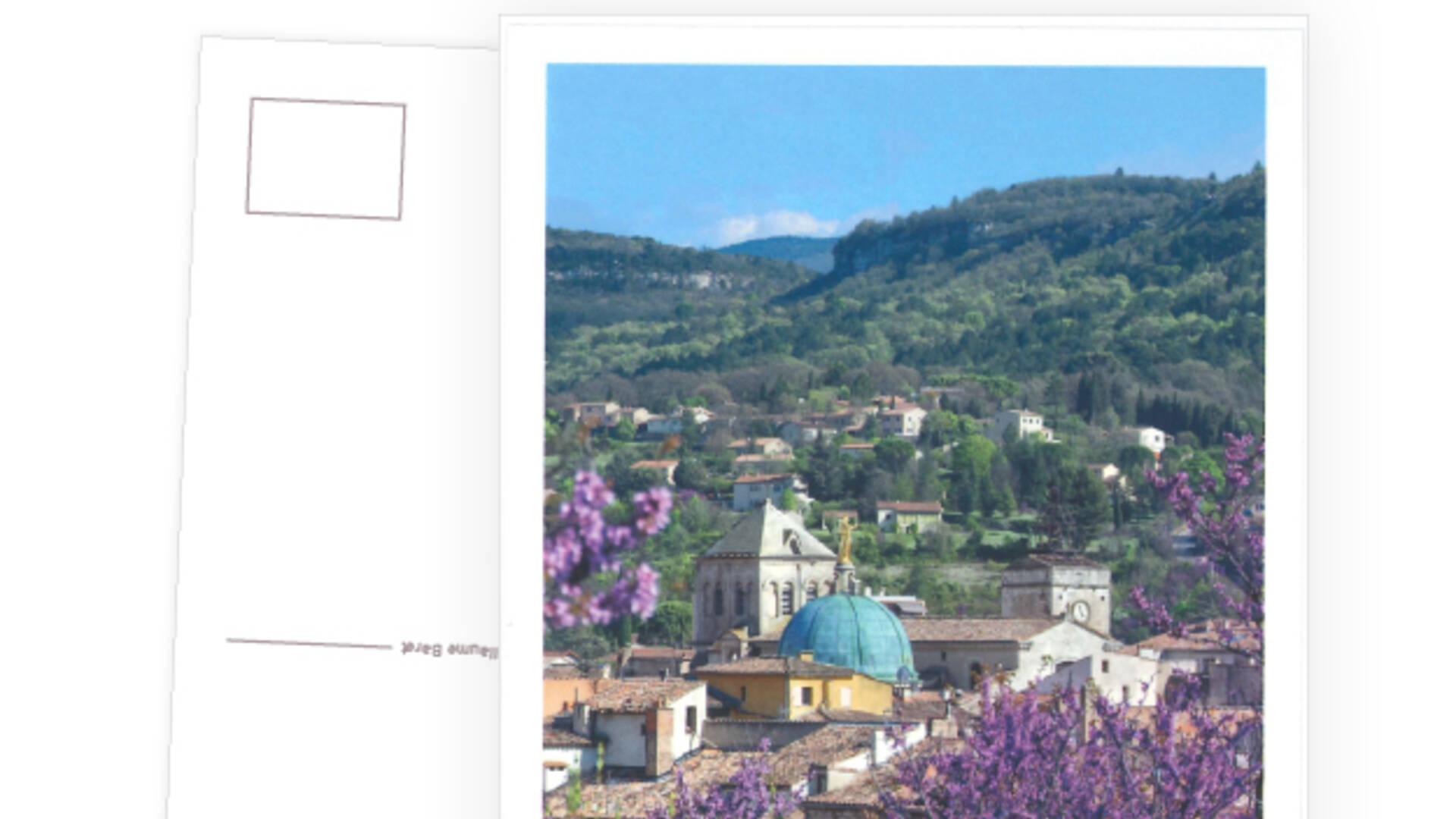 Carte postale de la ville d'Apt dans le Luberon