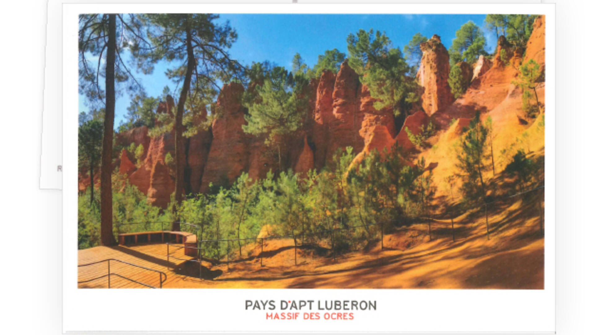 Carte postale du Sentier des Ocres - Roussillon