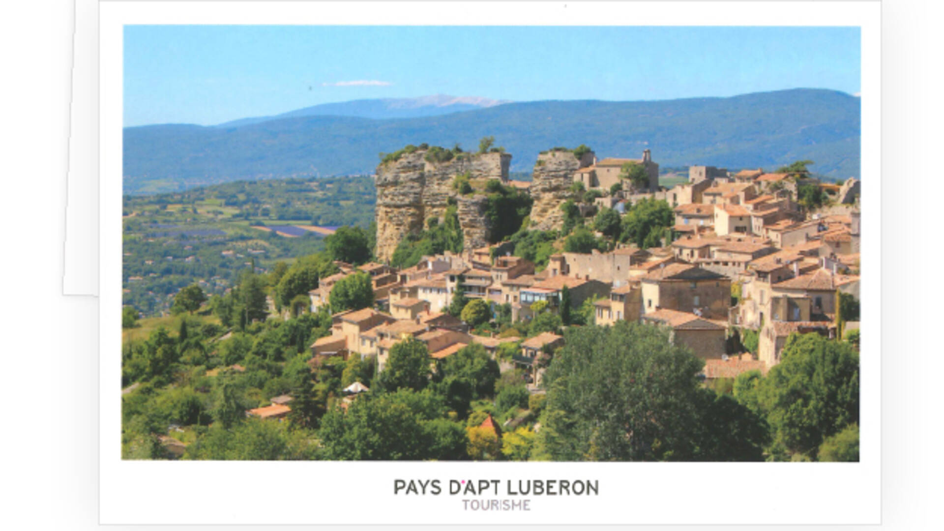 Carte postale du village de Saignon