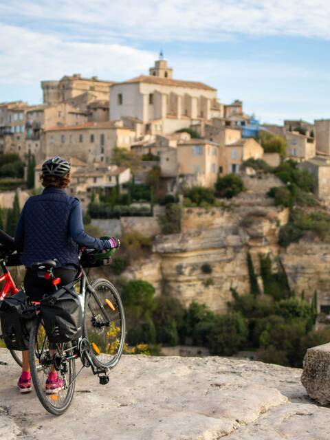 Itinéraire autour de Gordes à vélo 