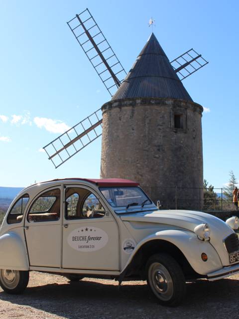 Moulin | Virée | Joucas | Luberon | 2CV | Voiture | 