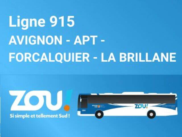 LIGNE DE BUS N°915 | APT - AVIGNON - FORCALQUIER - LA BRILLANE