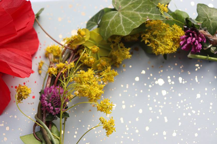 Couronne de fleurs | DIY | Do it yourself | Fleurs 