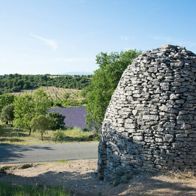 cabane | pierre | vue 