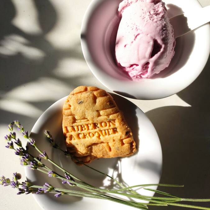 biscuit | emporte pièce | sablés | lavande | glace 
