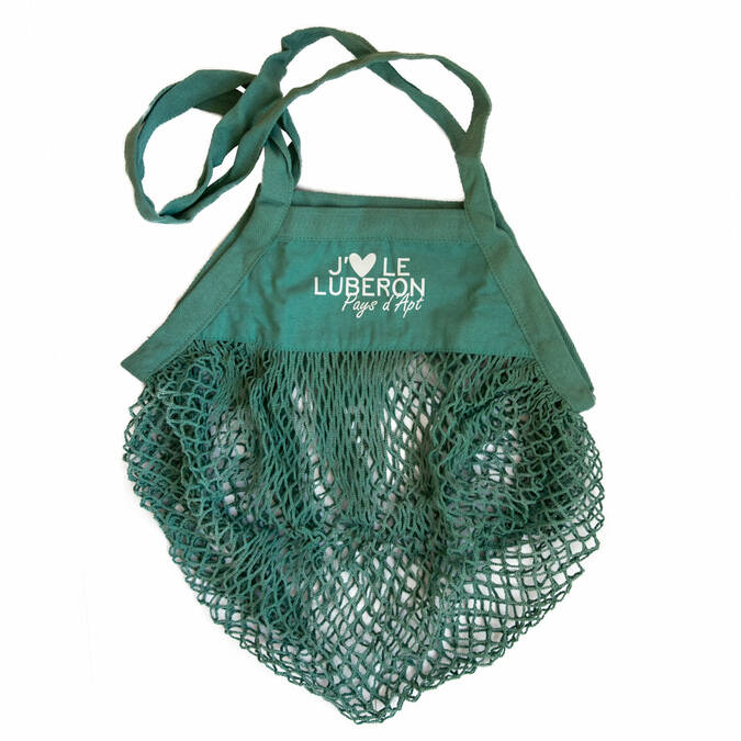 Sac filet vert J'aime le Luberon