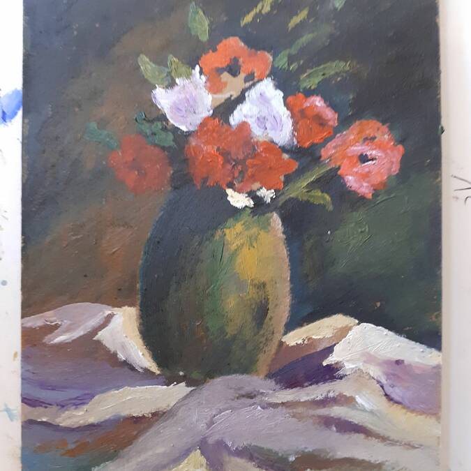 peinture | tableau | fleurs