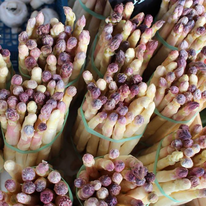 Marché provençal du Luberon | Asperges | Variétés | Étal